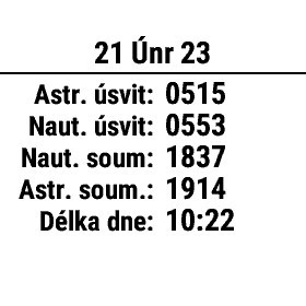 Screen východ a západ slunce