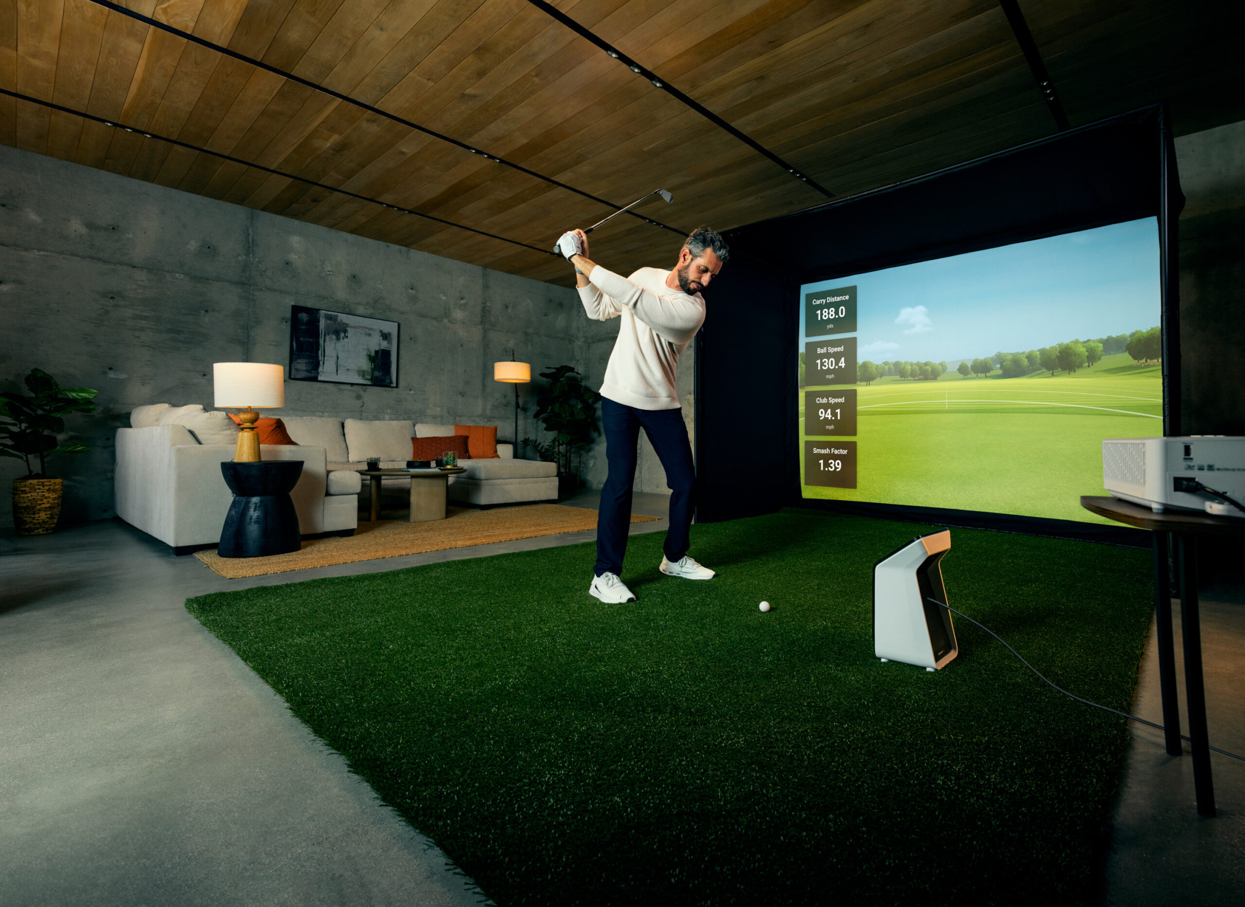 domácí hra golfu